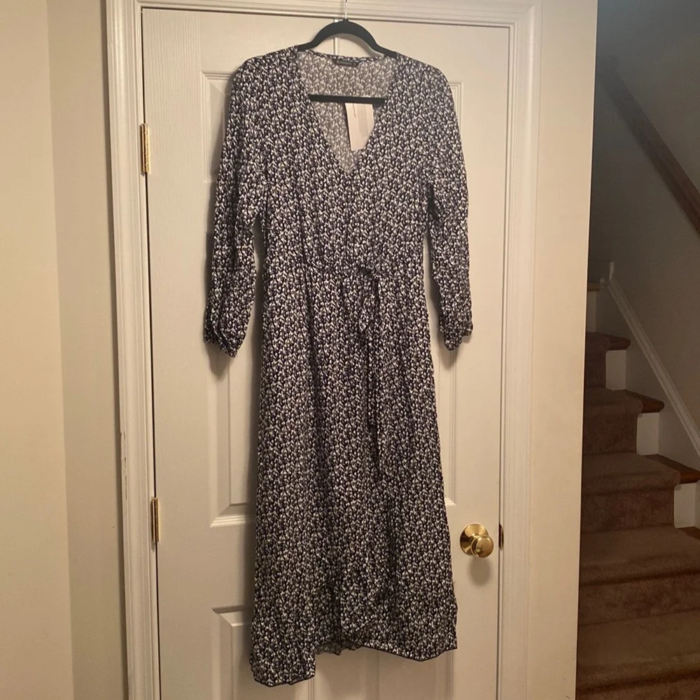 Brand New BloomChic Navy/White Wrap Dress…size 10 - Picture 1 of 7